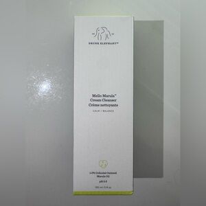 Drunk Elephant Cream Cleanser Tube - White with Green Logo